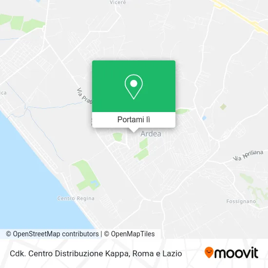 Mappa Cdk. Centro Distribuzione Kappa