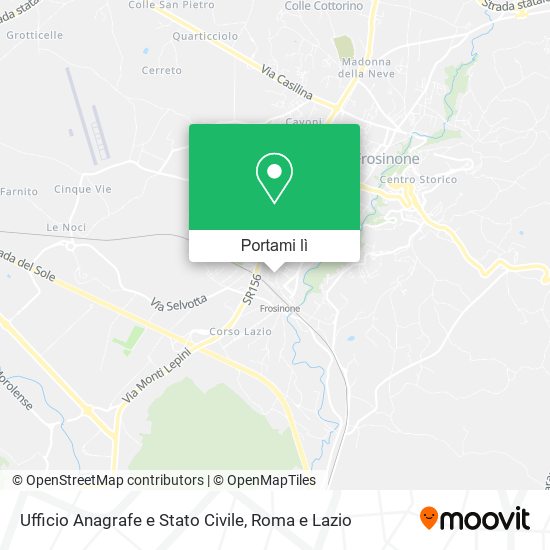 Mappa Ufficio Anagrafe e Stato Civile