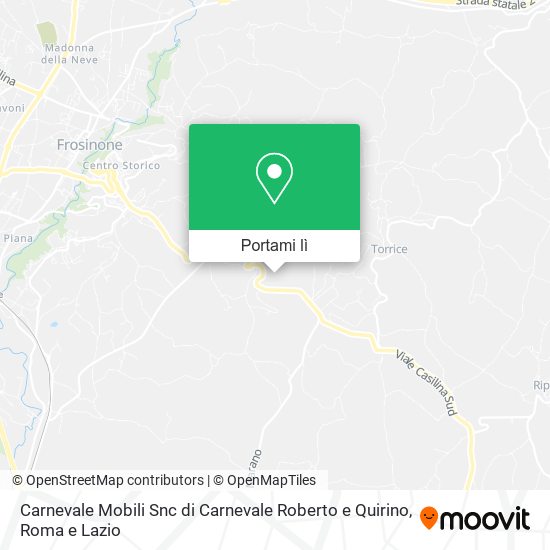 Mappa Carnevale Mobili Snc di Carnevale Roberto e Quirino