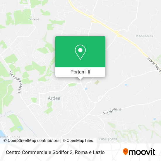 Mappa Centro Commerciale Sodifor 2