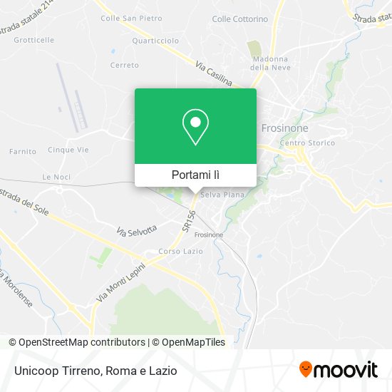 Mappa Unicoop Tirreno