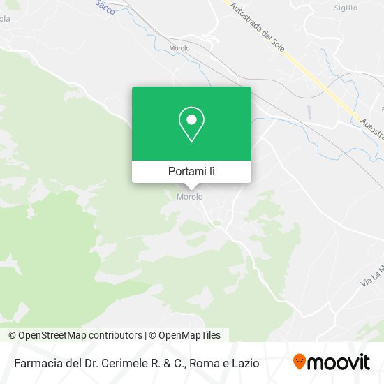 Mappa Farmacia del Dr. Cerimele R. & C.