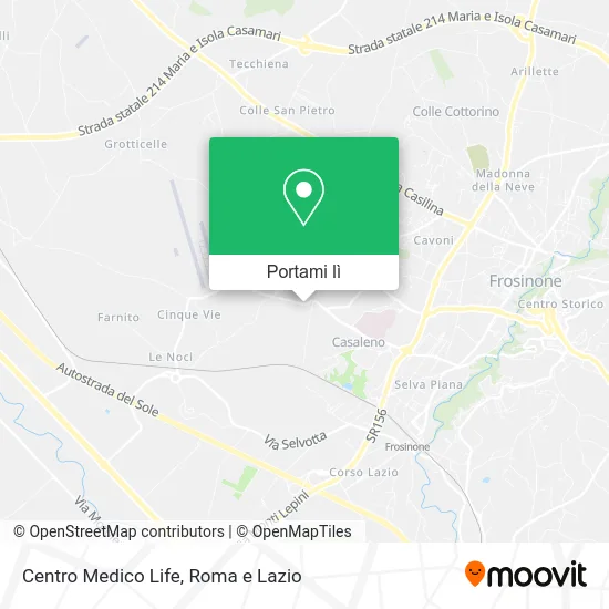 Mappa Centro Medico Life