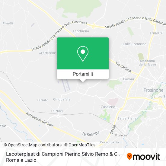 Mappa Lacoterplast di Campioni Pierino Silvio Remo & C.