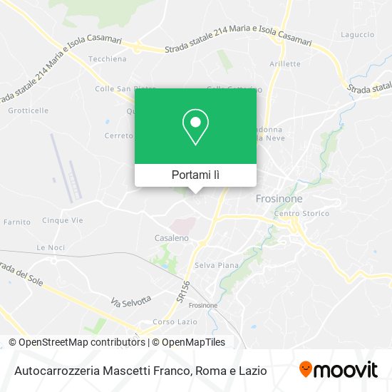 Mappa Autocarrozzeria Mascetti Franco