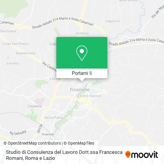 Mappa Studio di Consulenza del Lavoro Dott.ssa Francesca Romani