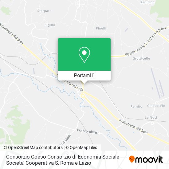 Mappa Consorzio Coeso Consorzio di Economia Sociale Societa' Cooperativa S
