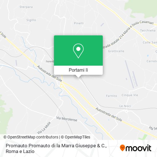 Mappa Promauto Promauto di la Marra Giuseppe & C.