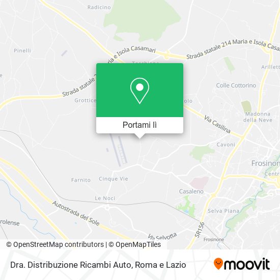 Mappa Dra. Distribuzione Ricambi Auto