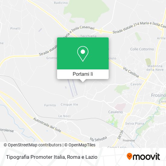 Mappa Tipografia Promoter Italia