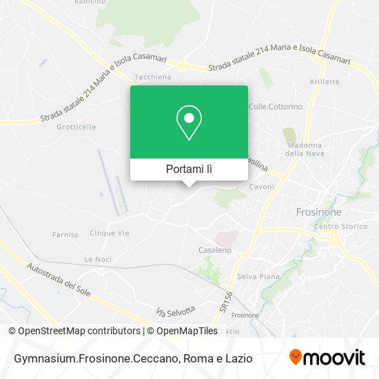 Mappa Gymnasium.Frosinone.Ceccano