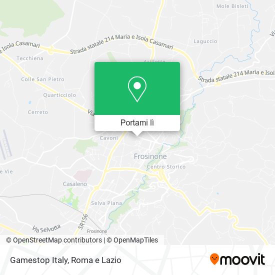 Mappa Gamestop Italy