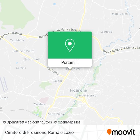 Mappa Cimitero di Frosinone
