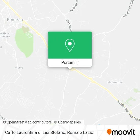 Mappa Caffe Laurentina di Lisi Stefano