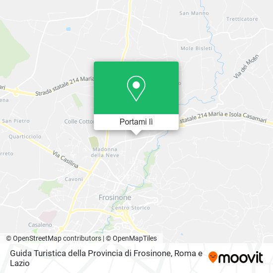 Mappa Guida Turistica della Provincia di Frosinone