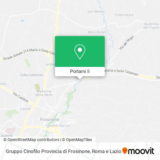 Mappa Gruppo Cinofilo Provincia di Frosinone