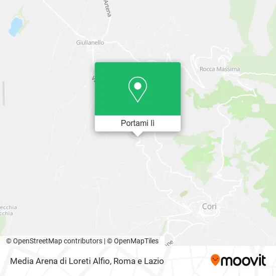 Mappa Media Arena di Loreti Alfio