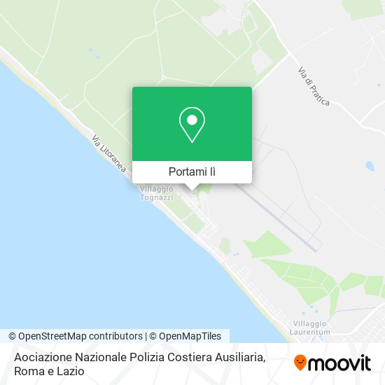 Mappa Aociazione Nazionale Polizia Costiera Ausiliaria
