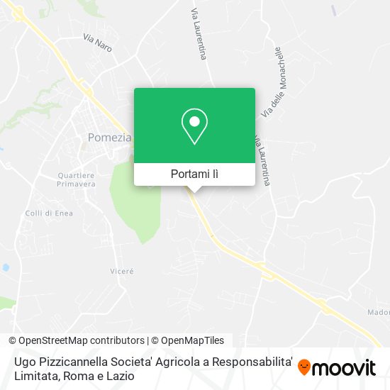Mappa Ugo Pizzicannella Societa' Agricola a Responsabilita' Limitata