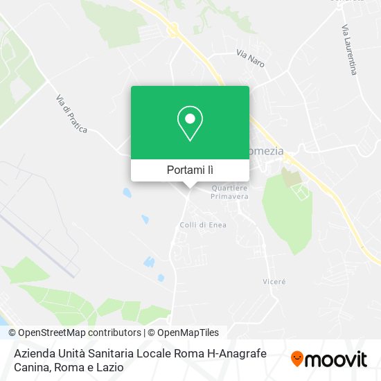 Mappa Azienda Unità Sanitaria Locale Roma H-Anagrafe Canina