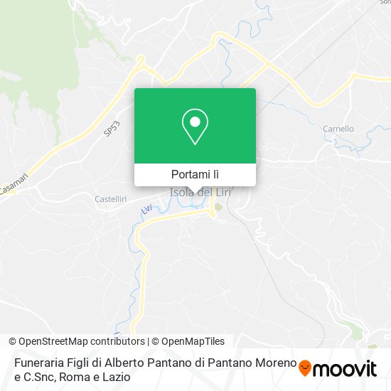 Mappa Funeraria Figli di Alberto Pantano di Pantano Moreno e C.Snc