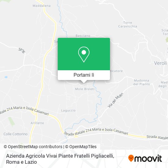Mappa Azienda Agricola Vivai Piante Fratelli Pigliacelli