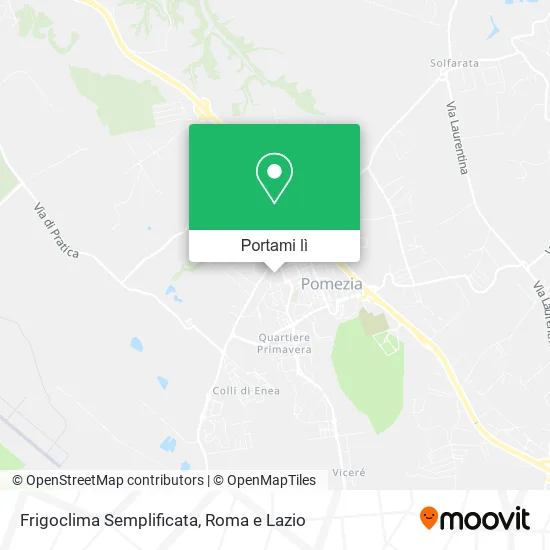 Mappa Frigoclima Semplificata