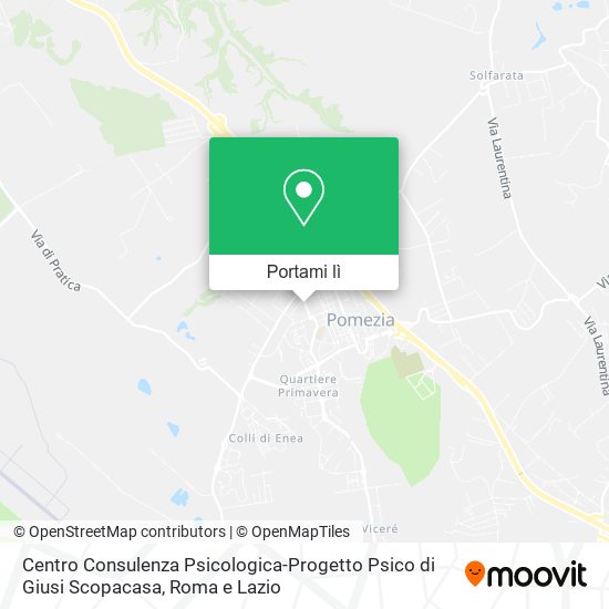 Mappa Centro Consulenza Psicologica-Progetto Psico di Giusi Scopacasa