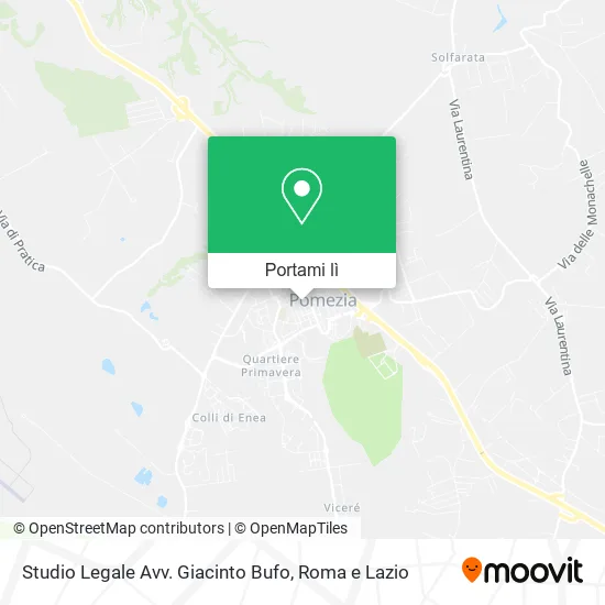 Mappa Studio Legale Avv. Giacinto Bufo