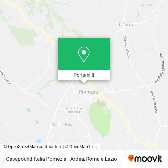 Mappa Casapound Italia Pomezia - Ardea