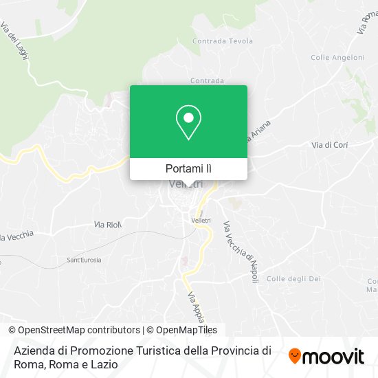 Mappa Azienda di Promozione Turistica della Provincia di Roma