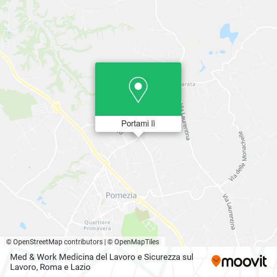 Mappa Med & Work Medicina del Lavoro e Sicurezza sul Lavoro