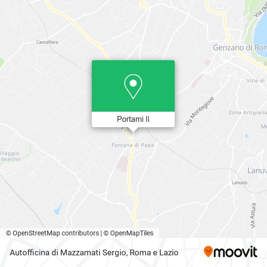 Mappa Autofficina di Mazzamati Sergio