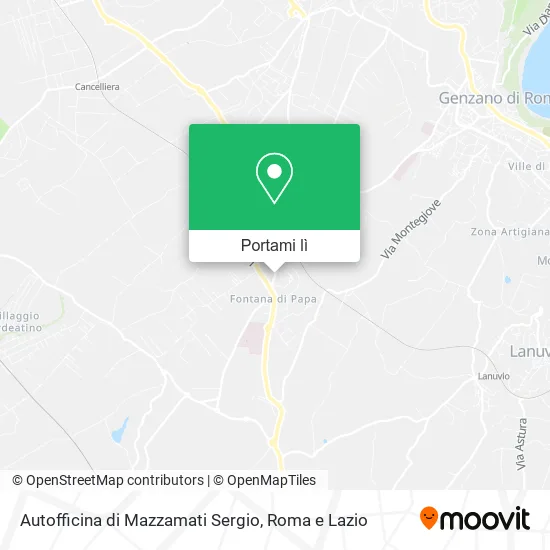Mappa Autofficina di Mazzamati Sergio