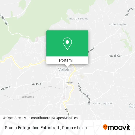 Mappa Studio Fotografico Fattiritratti