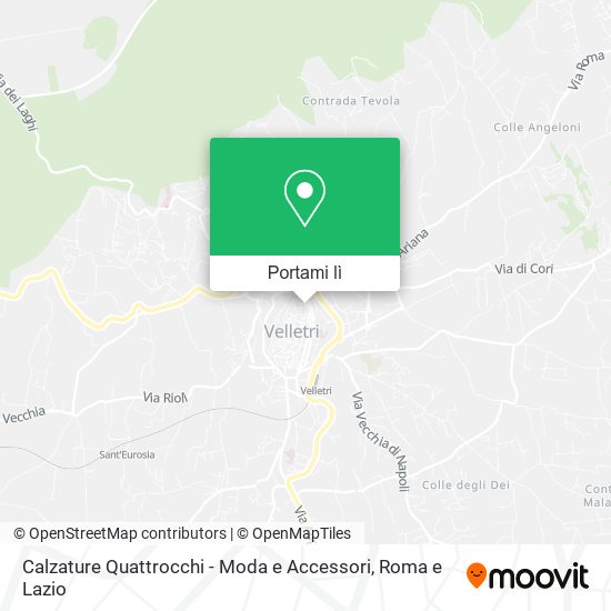 Mappa Calzature Quattrocchi - Moda e Accessori