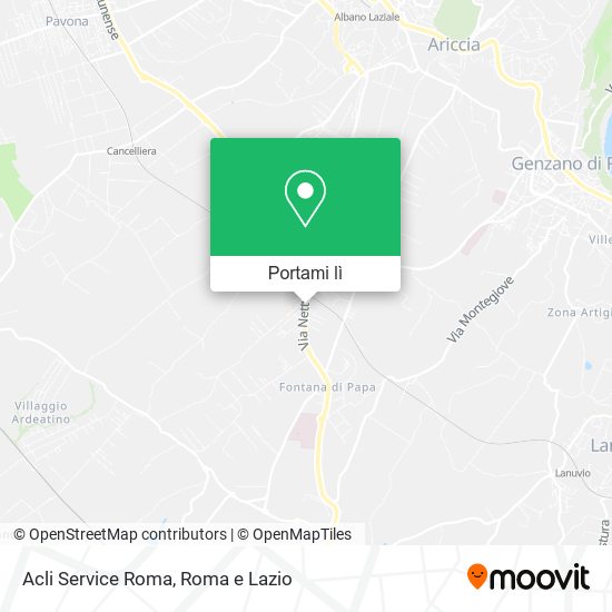 Mappa Acli Service Roma