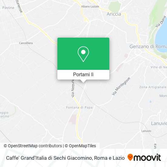 Mappa Caffe' Grand'Italia di Sechi Giacomino
