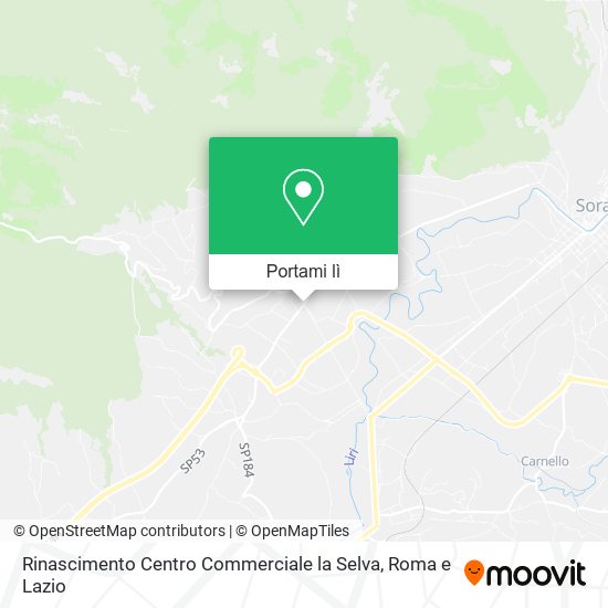 Mappa Rinascimento Centro Commerciale la Selva