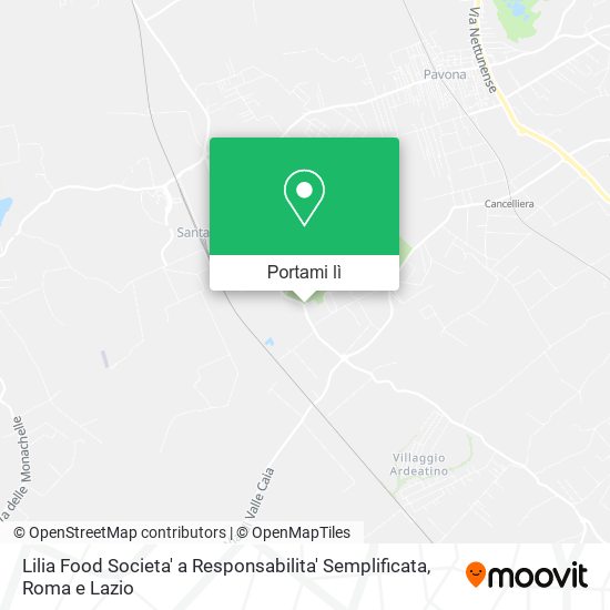 Mappa Lilia Food Societa' a Responsabilita' Semplificata