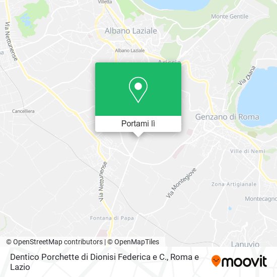 Mappa Dentico Porchette di Dionisi Federica e C.