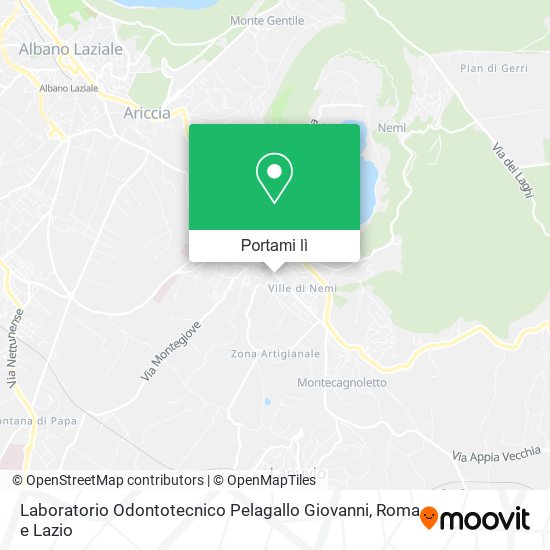 Mappa Laboratorio Odontotecnico Pelagallo Giovanni