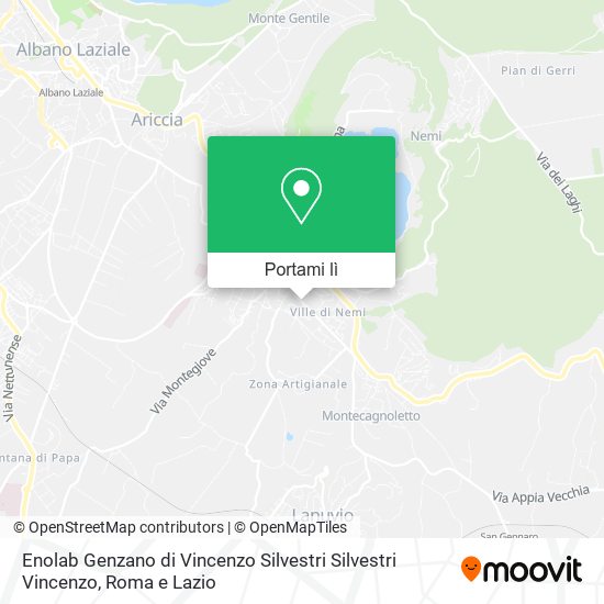 Mappa Enolab Genzano di Vincenzo Silvestri Silvestri Vincenzo