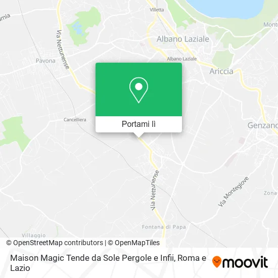 Mappa Maison Magic Tende da Sole Pergole e Infii