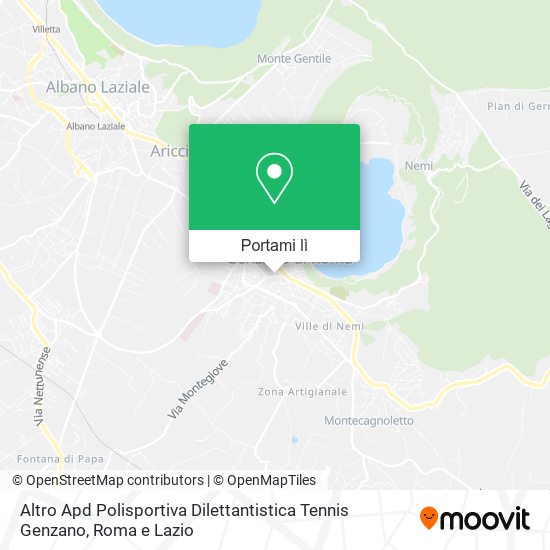Mappa Altro Apd Polisportiva Dilettantistica Tennis Genzano