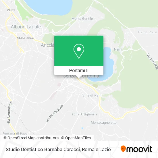 Mappa Studio Dentistico Barnaba Caracci