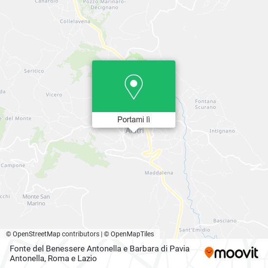 Mappa Fonte del Benessere Antonella e Barbara di Pavia Antonella