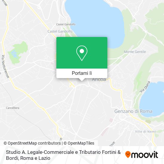 Mappa Studio A. Legale-Commerciale e Tributario Fortini & Bordi