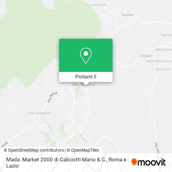 Mappa Mada. Market 2000 di Caliciotti Mario & C.