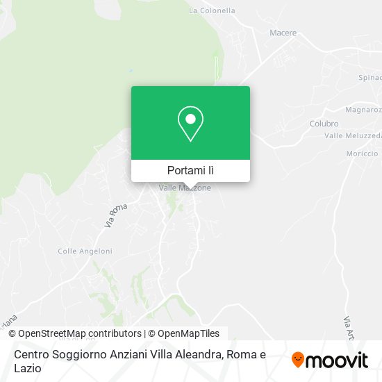 Mappa Centro Soggiorno Anziani Villa Aleandra